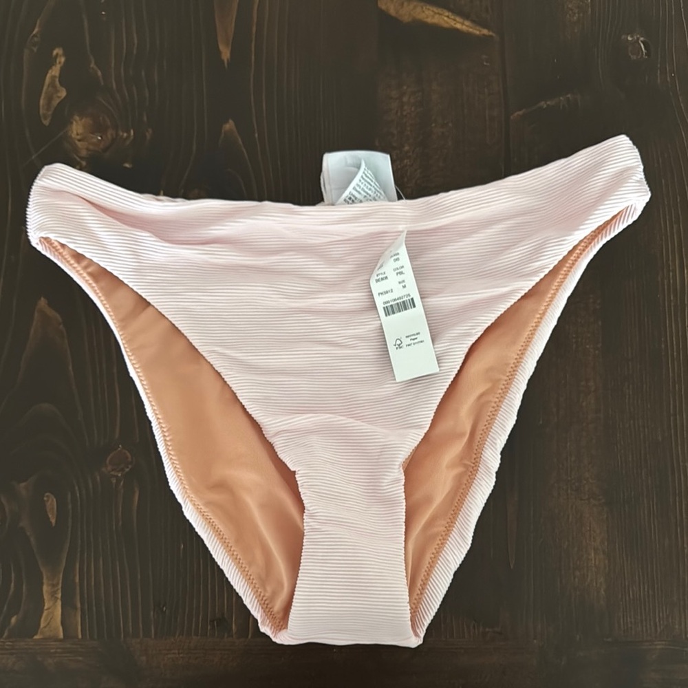 J. Crew Pink and Tan Bikini Swimwear